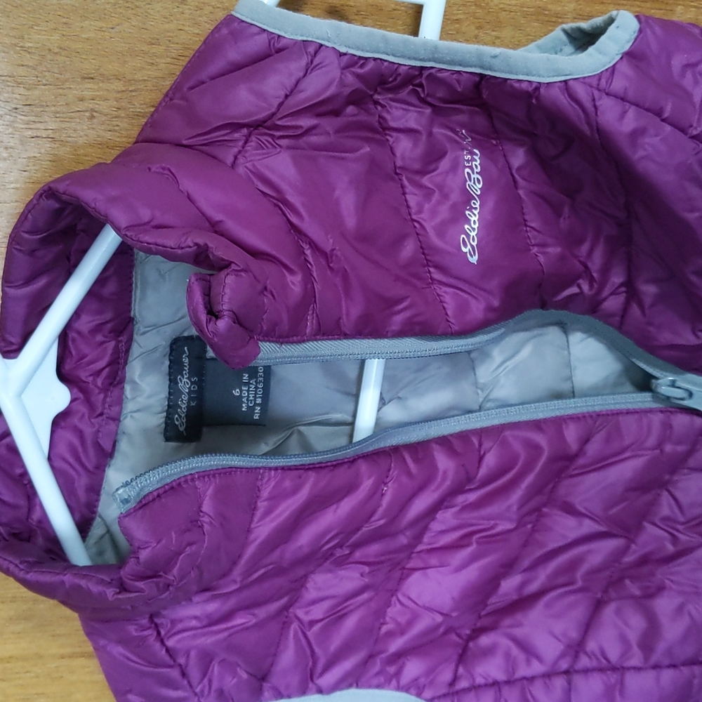 Eddie Bauer kids girls size 6 poly fill vest